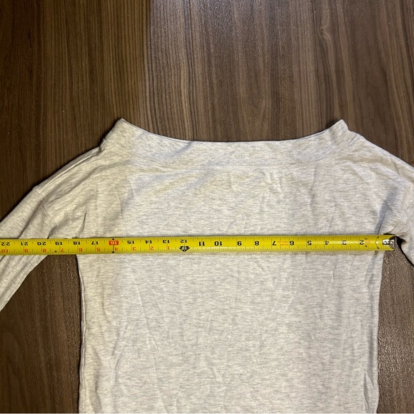 Athleta Studio Barre Sweatshirt in Fog Heather Grey - Picture 12 of 13